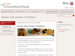 Cover: Schulentwicklung NRW - Distanzunterricht, Lehren und Lernen in Distanz