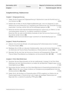 Cover: Schriftliche Abituraufgaben Niedersachsen 2019 Chemie Kurs auf erhöhtem Anforderungsniveau (eA) Aufgabe 1
