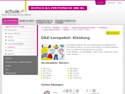 Cover: DAZ-Lernpaket - Kleidung | Schule.at