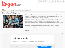 Cover: Lingua.com | Deutsche Texte lesen