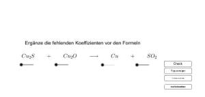 Cover: Chem. Reaktionsgleichung - Kupfersulfid und Kupferoxid (Übung)