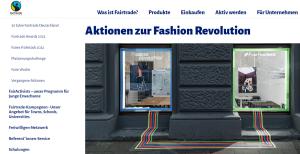 Cover: Aktionen zur Fashion Revolution: Fairtrade Deutschland