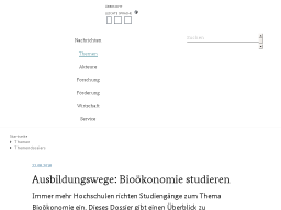 Cover: Ausbildungswege: Bioökonomie studieren | Bioökonomie.de