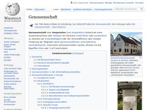 Cover: Genossenschaft - wikipedia.org