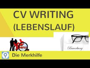 Cover: How to write a CV (Curriculum Vitae) - Lebenslauf im Englischen schreiben