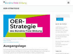 Cover: OER-Strategie – Bündnis Freie Bildung
