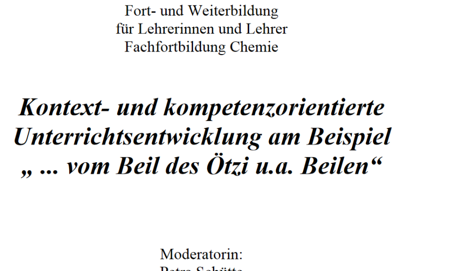 Cover: Unterrichtseinheit: Metallgewinnung mit Ötzi