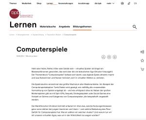 Cover: Computerspiele