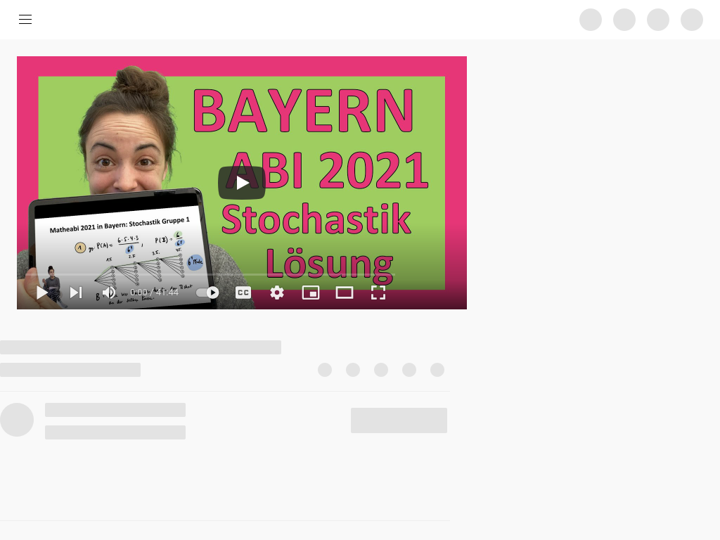 Cover: Mathe Abi 2021 Bayern | Stochastik Gruppe 1 Teil B - YouTube