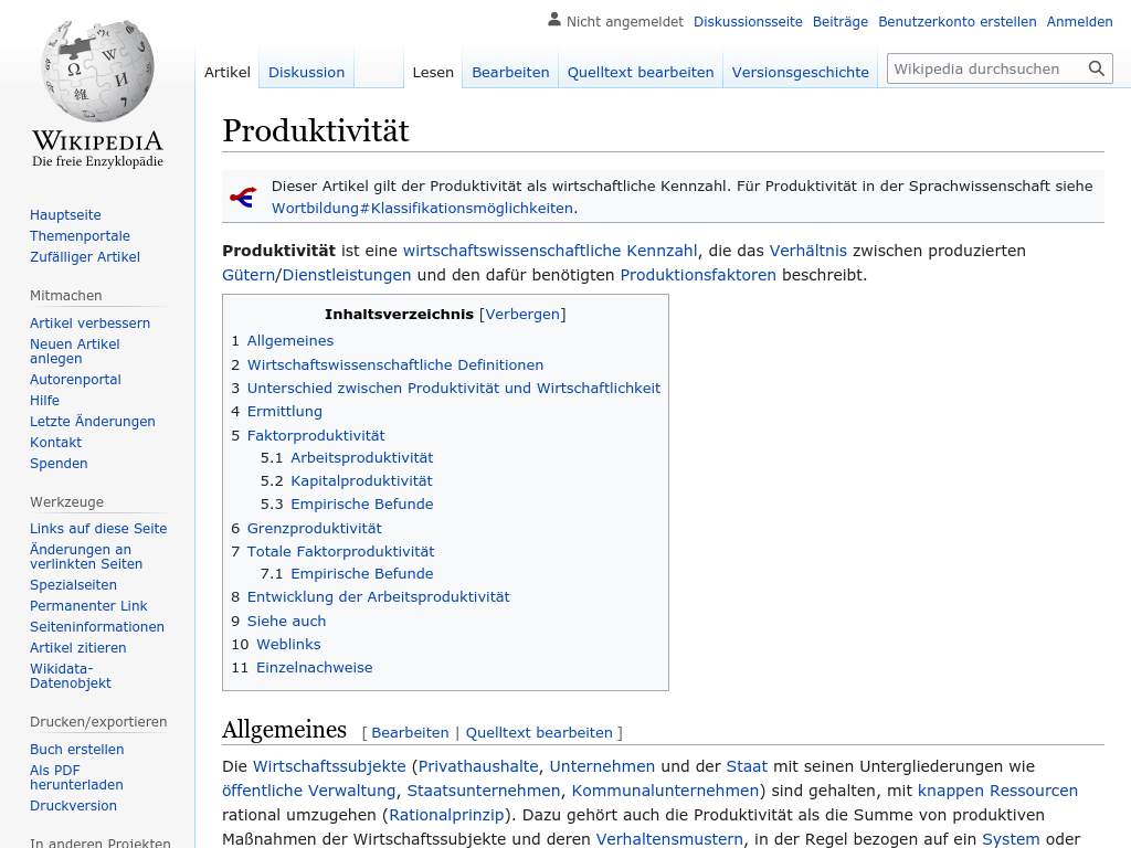 Cover: Produktivität - wikipedia.org