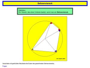 Cover: Sehnenviereck
