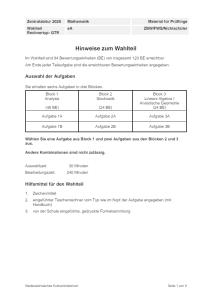 Cover: Abitur 2020 Mathematik eA GTR Wahlteil ZBW/FWS/Nichtschüler Lernende Niedersachsen