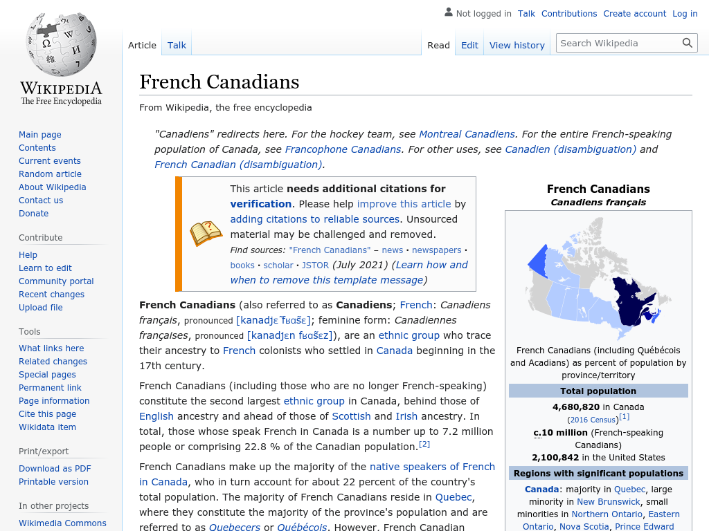Cover: French Canadians