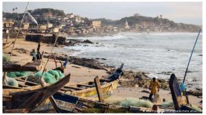 Cover: Climate change drowning West African coastline