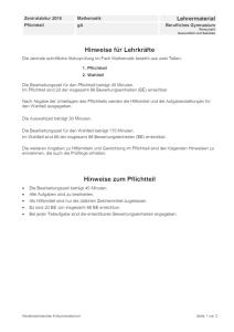 Cover: Abitur2016 Mathematik gA Pflichtteil Berufliches Gym. Wirtschaft/Gesundheit/Soziales Lehrkraft Niedersachsen
