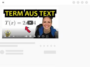 Cover: Textaufgaben TERME – Term mit Variablen aufstellen aus Text - YouTube