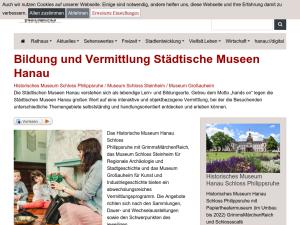 Cover: Besuche mit Kindern | Hanau | Historisches Museum Hanau Schloss Philippsruhe