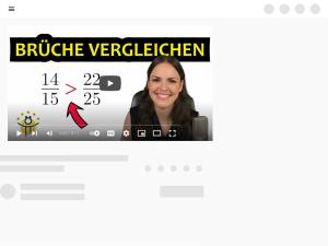 Cover: BRÜCHE vergleichen Erklärung – größer oder kleiner, Brüche ordnen - YouTube