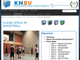 Cover: Kleine Spiele im Basketball - knsu.de