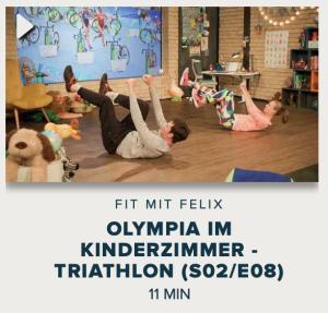 Cover: Fit mit Felix : Olympia im Kinderzimmer - Triathlon 