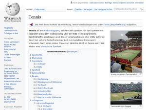 Cover: Tennis - wikipedia.org