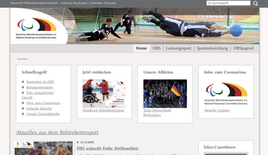 Cover: DBS | Deutscher Behindertensportverband – National Paralympic Committee Germany