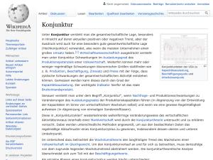 Cover: Konjunktur - wikipedia.org