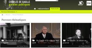 Cover: Charles de Gaulle - paroles publiques - Parcours thématiques