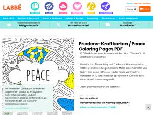 Cover: Friedens-Kraftkarten zum Ausmalen