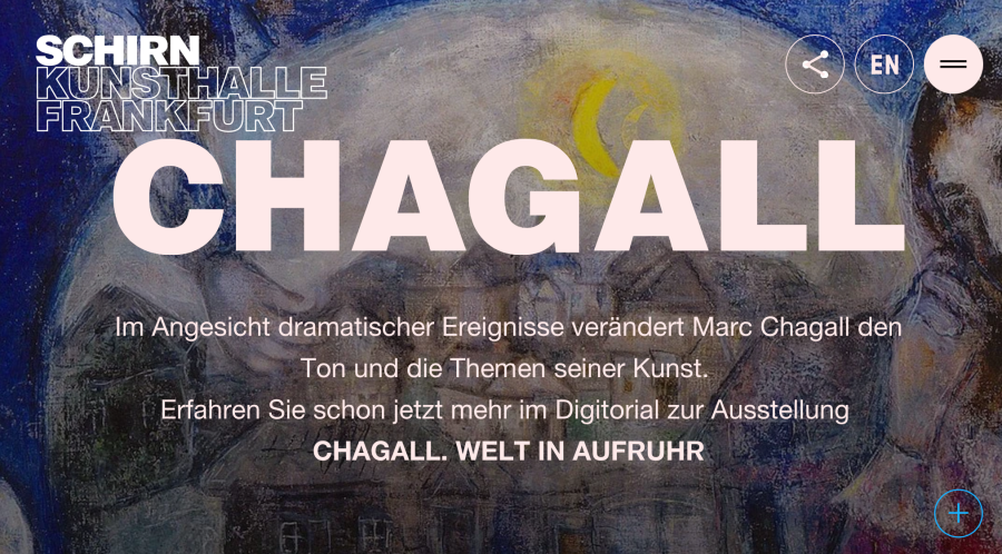 Cover: Digitorial® zur Ausstellung von Chagall. Welt in Aufruhr. 