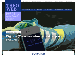 Cover: Theo-Web -  Zeitschrift für Religionspädagogik