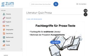 Cover: Lese- und Literaturquizze/Literatur-Quiz Prosa