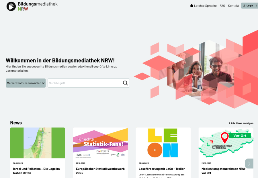 Cover: Bildungsmediathek NRW - Medien für Schule und Bildung