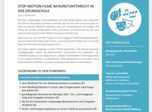 Cover: Stop-Motion-Filme im Kunstuntericht in der Grundschule
