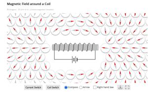 Cover: Magnetic Field around a Coil - JavaLab
