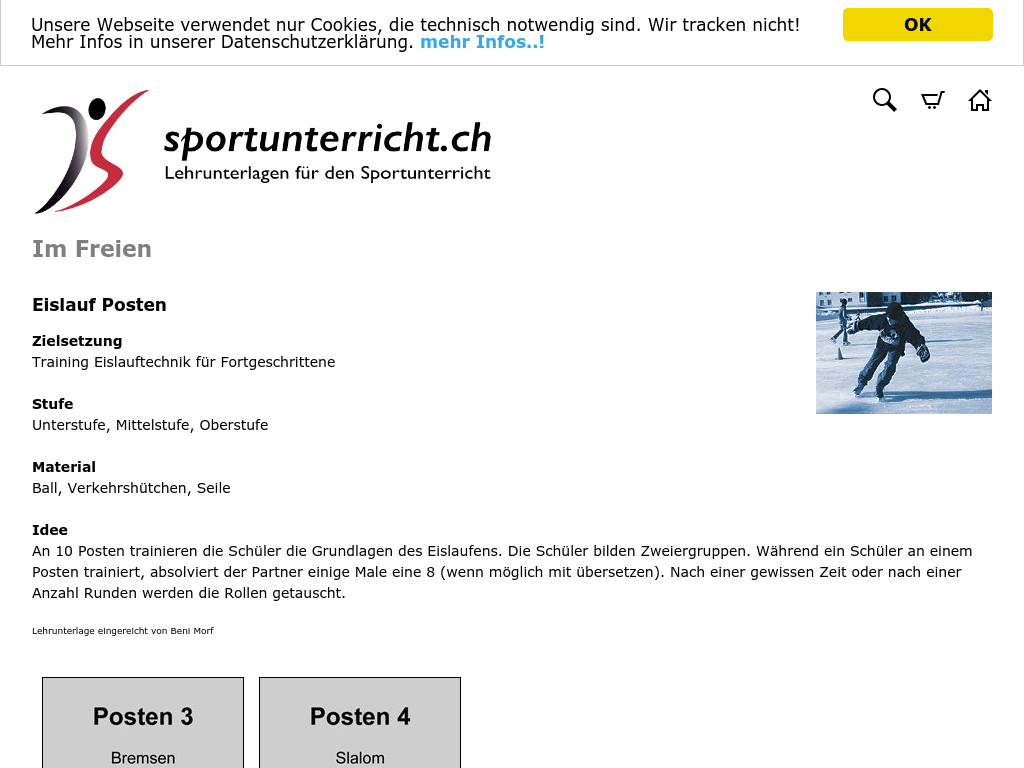 Cover: Im Freien: Eislauf: Training Lauftechnik