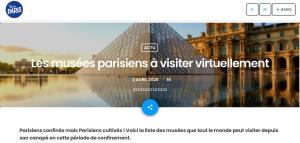 Cover: Paris : les musées à visiter virtuellement | Vivre Paris