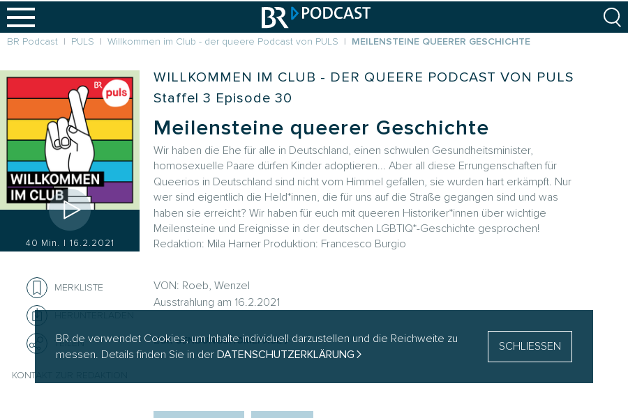 Cover: Meilensteine queerer Geschichte