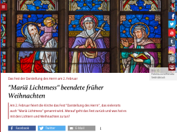 Cover: Darstellung des Herren - Maria Lichtmess - katholisch.de