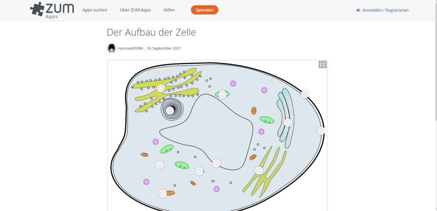 Cover: Der Aufbau der Zelle | ZUM-Apps