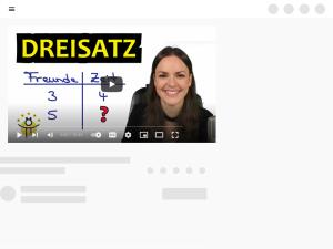 Cover: Antiproportionale Zuordnung DREISATZ – Beispiel Textaufgaben einfach erklärt - YouTube