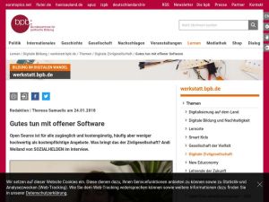 Cover: Gutes tun mit offener Software
