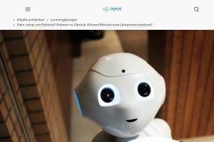 Cover: Mein Lehrer, ein Roboter? Roboter vs. Mensch. Können Roboter eine Lehrperson ersetzen?
