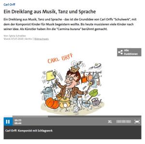 Cover: Carl Orff: Ein Dreiklang aus Musik, Tanz und Sprache