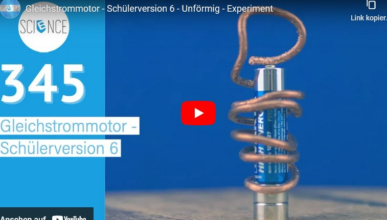 Cover: Gleichstrommotor - Schülerversion 6 - Unförmig - Experiment