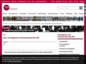 Cover: Quiz: Grundgesetz & Parlamentarischer Rat