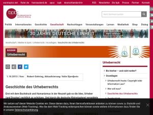 Cover: Geschichte des Urheberrechts