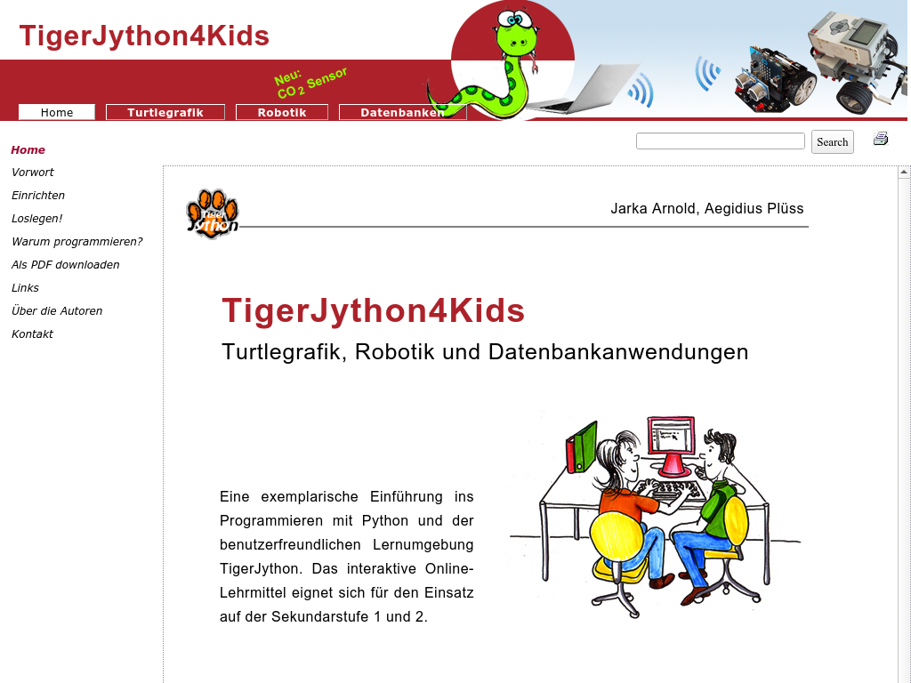 Cover: TigerJython 4 Kids