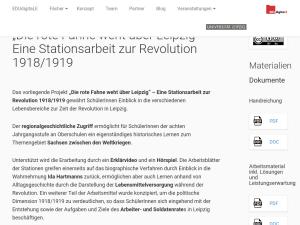 Cover: „Die rote Fahne weht über Leipzig“ – Eine Stationsarbeit zur Revolution 1918/1919 – Wer teilt, gewinnt!
