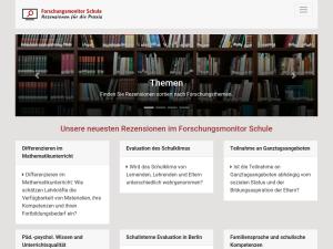 Cover: Forschungsmonitor Schule